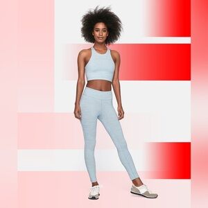 Outdoor Voices Tech Sweat Legging (S) / Crop Top (S) Set